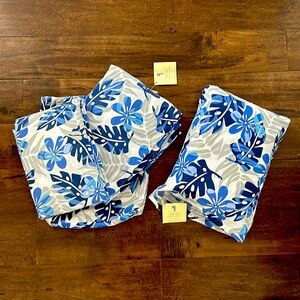 Twin camo leaf sheets by Pottery Barn kids.